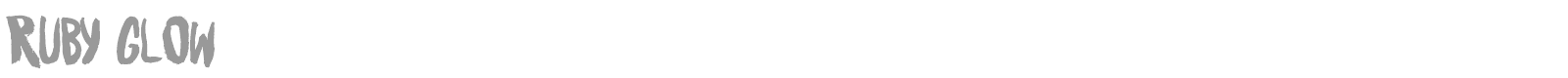 Ruby Glow font preview
